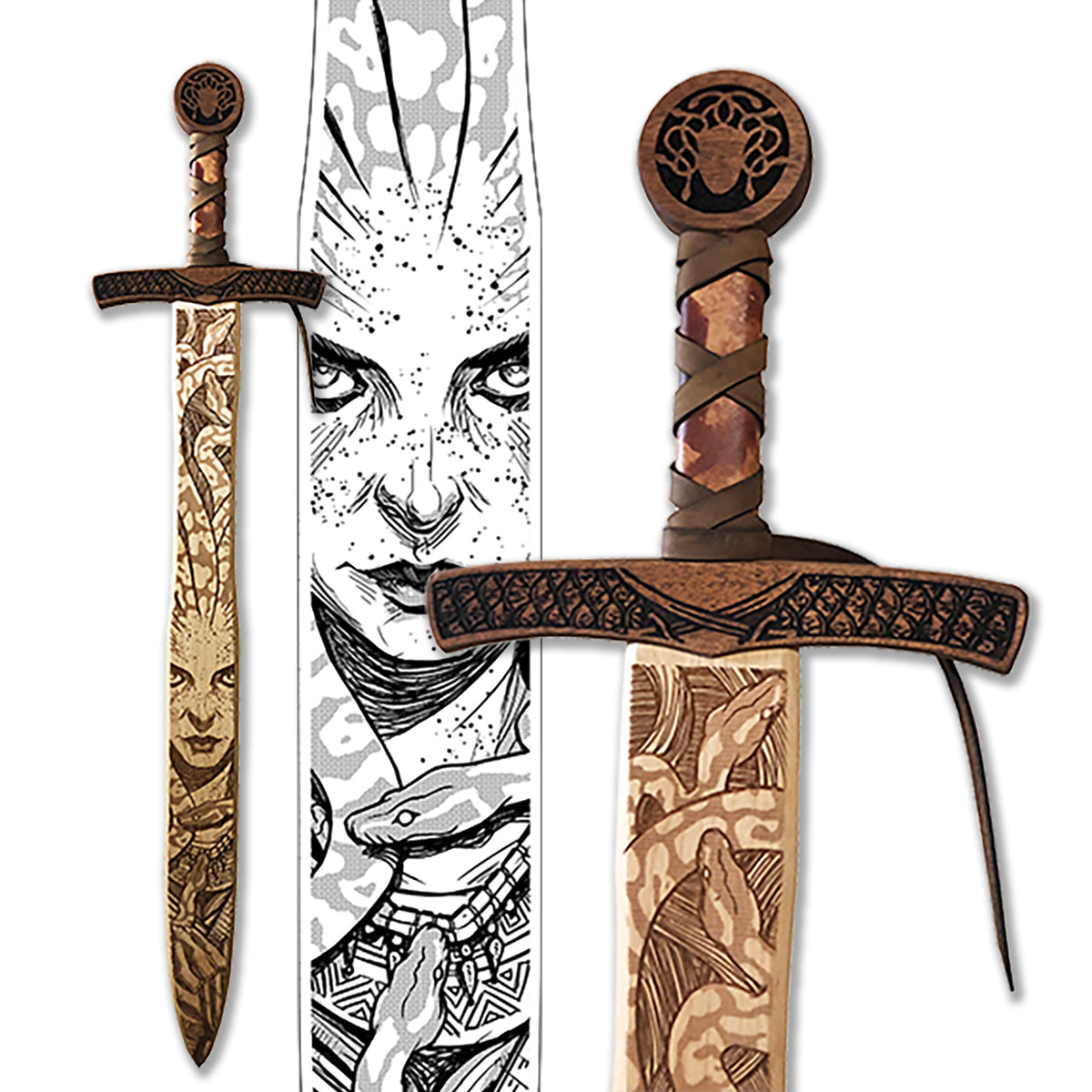 Custom Engraved Wooden Swords | Corporate & Award Gifts | Campfire Arts