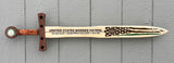 United States Border Patrol Custom Wood Sword