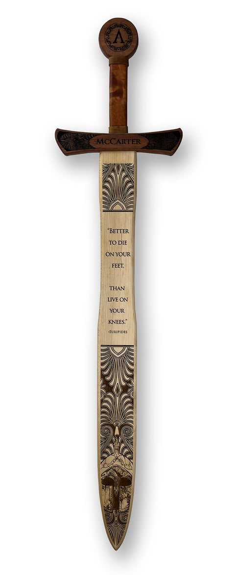 Custom Spartan Sword - Choose your favorite verse or quote